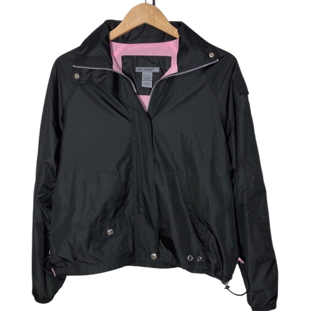 Oleg Cassini Sport Windbreaker Jacket Womens Size Small